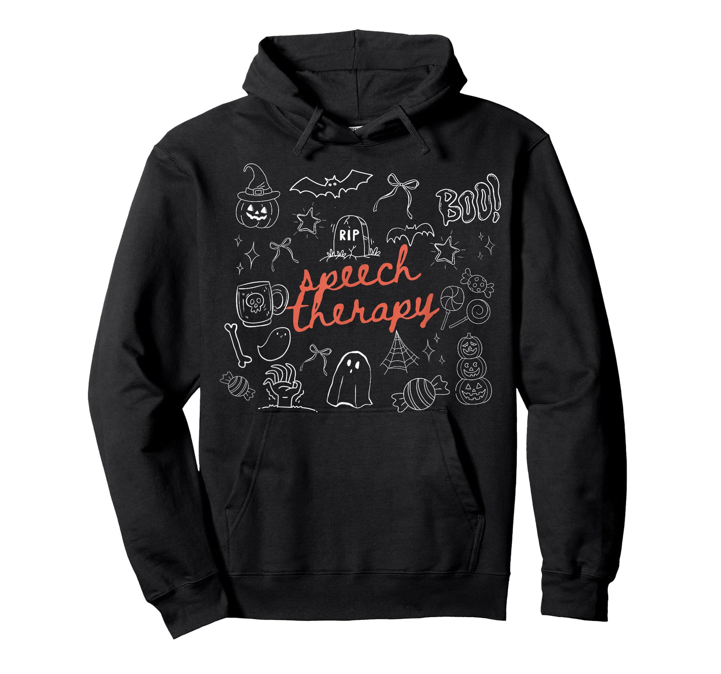 Halloween Speech Therapy Boo Ghost SLP Spooky Season T-Shirt