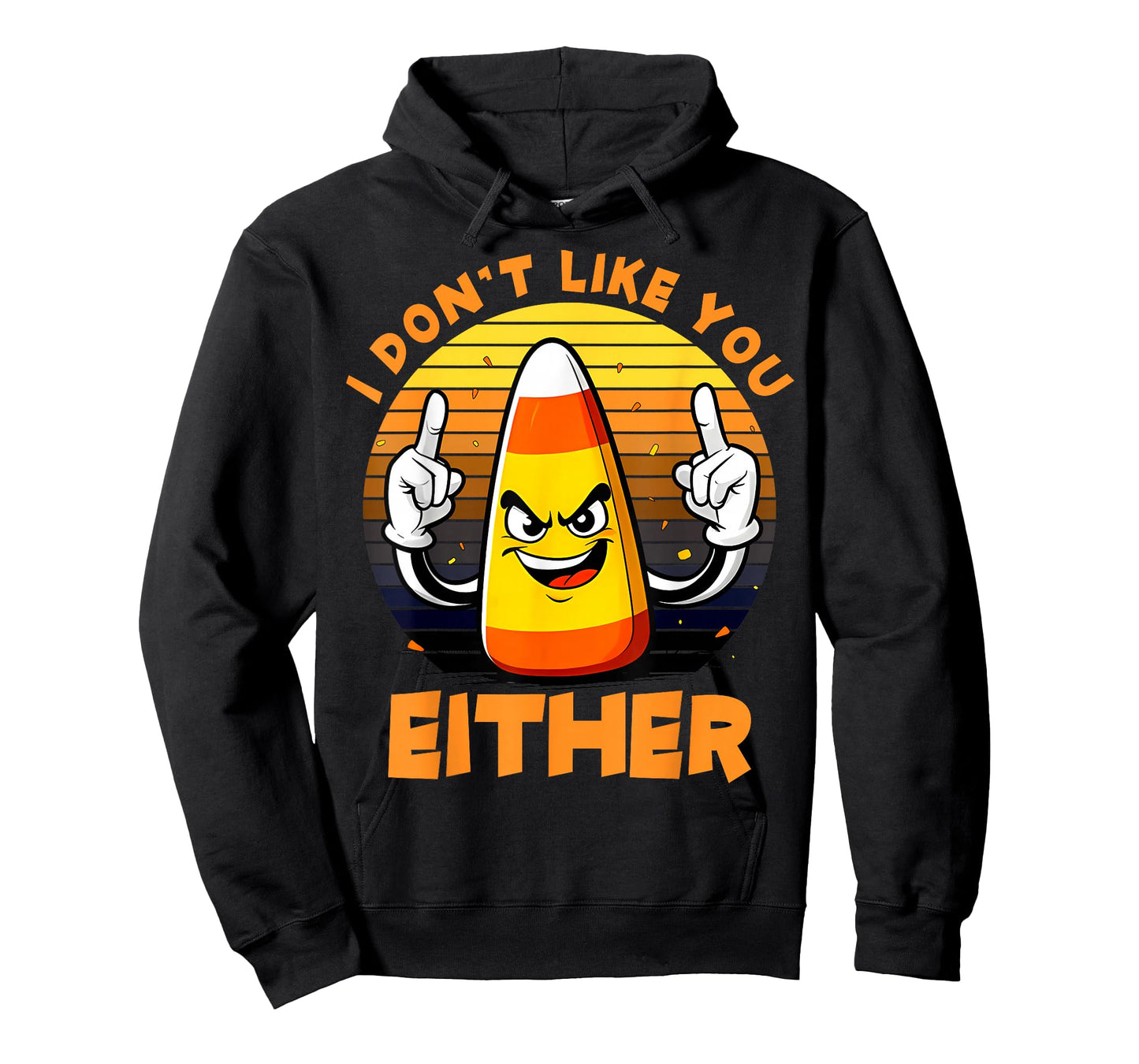 Halloween Costume Team Candy Corn I Don't Like You Either T-Shirt