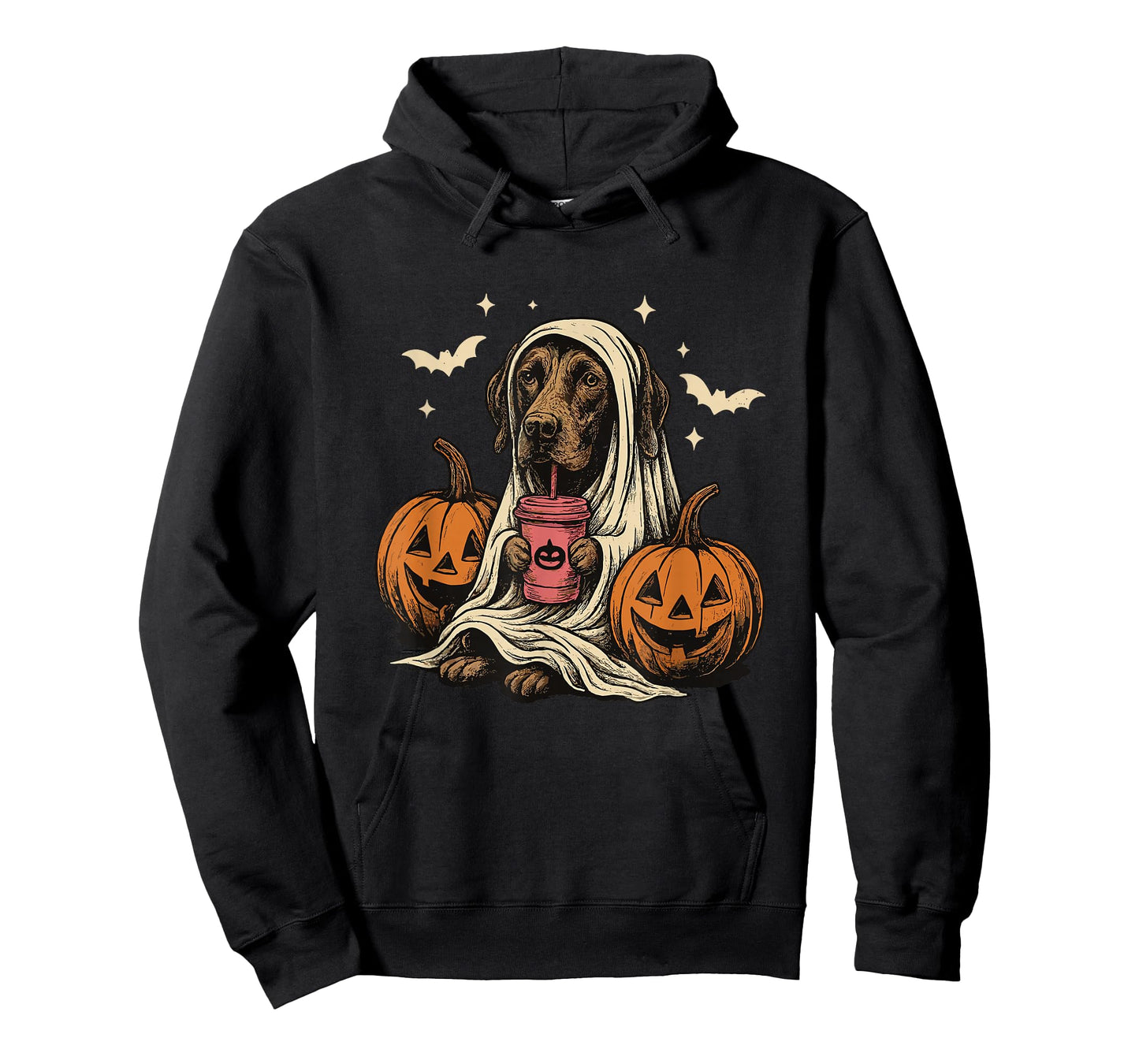 Ghost German Shorthaired Pointer Halloween Fall GSP Dog Mom T-Shirt