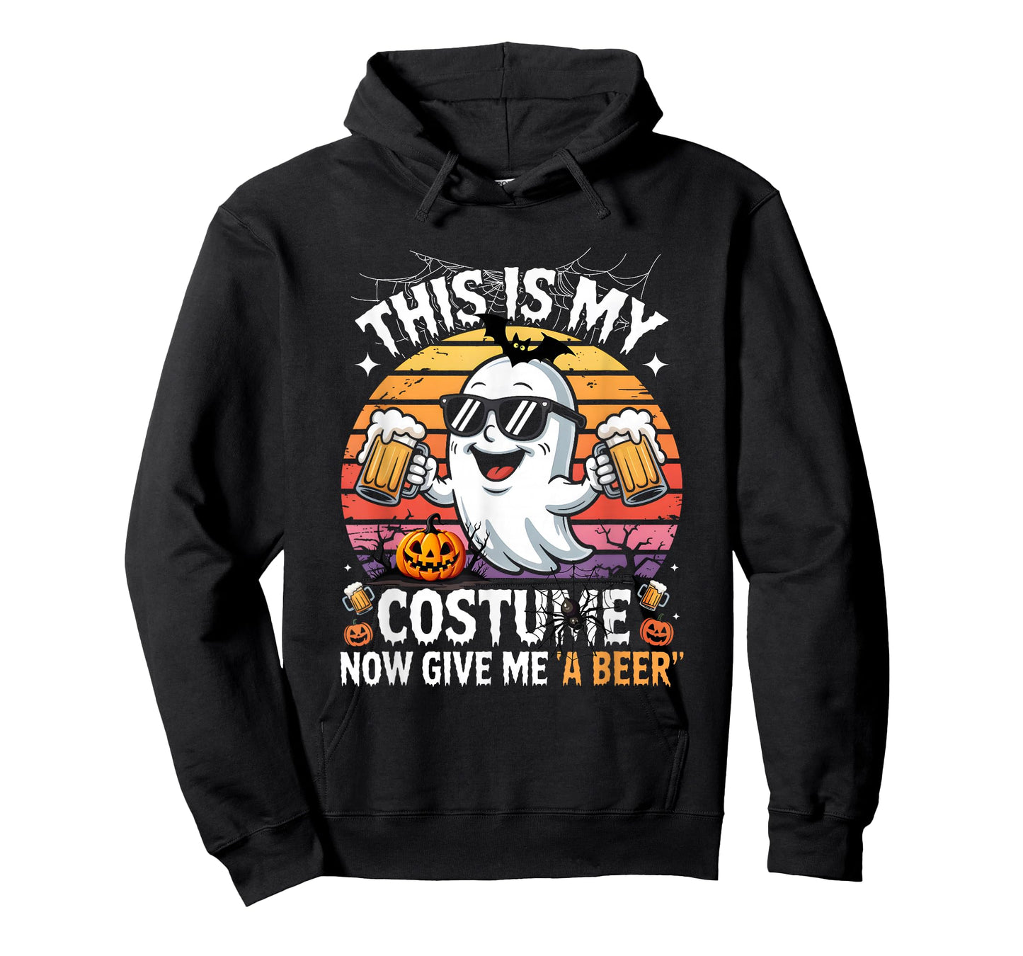 This is My Halloween Costumes Now Give Me A Beer Ghost Drunk T-Shirt