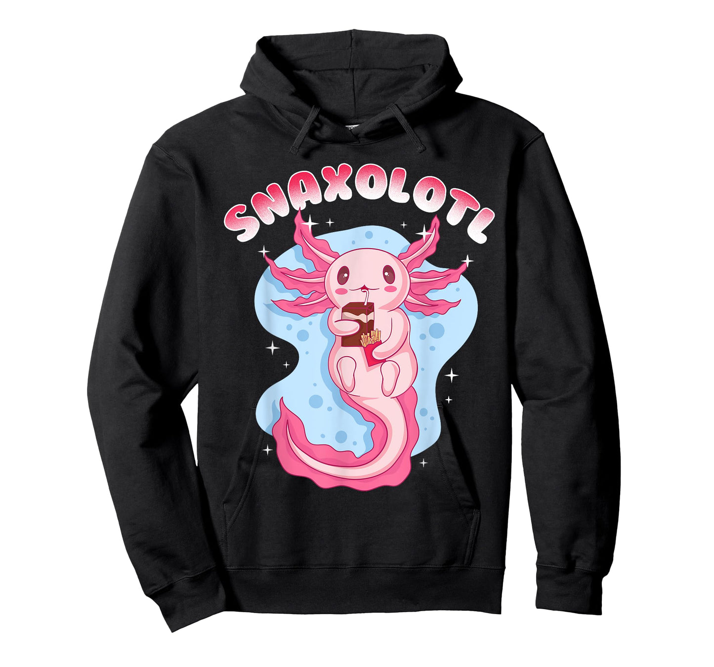 Anime Cute Manga Axolotl With Juice Box - Snaxolotl Girls T-Shirt