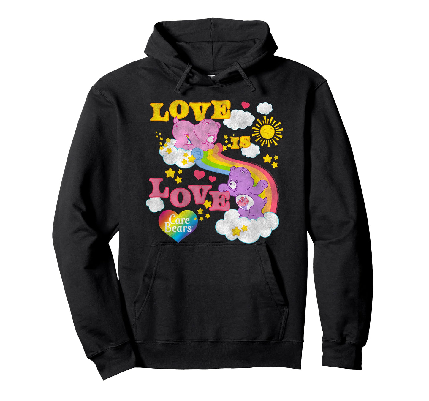 Care Bears Love is Love Rainbow Pride Retro Cartoon T-Shirt