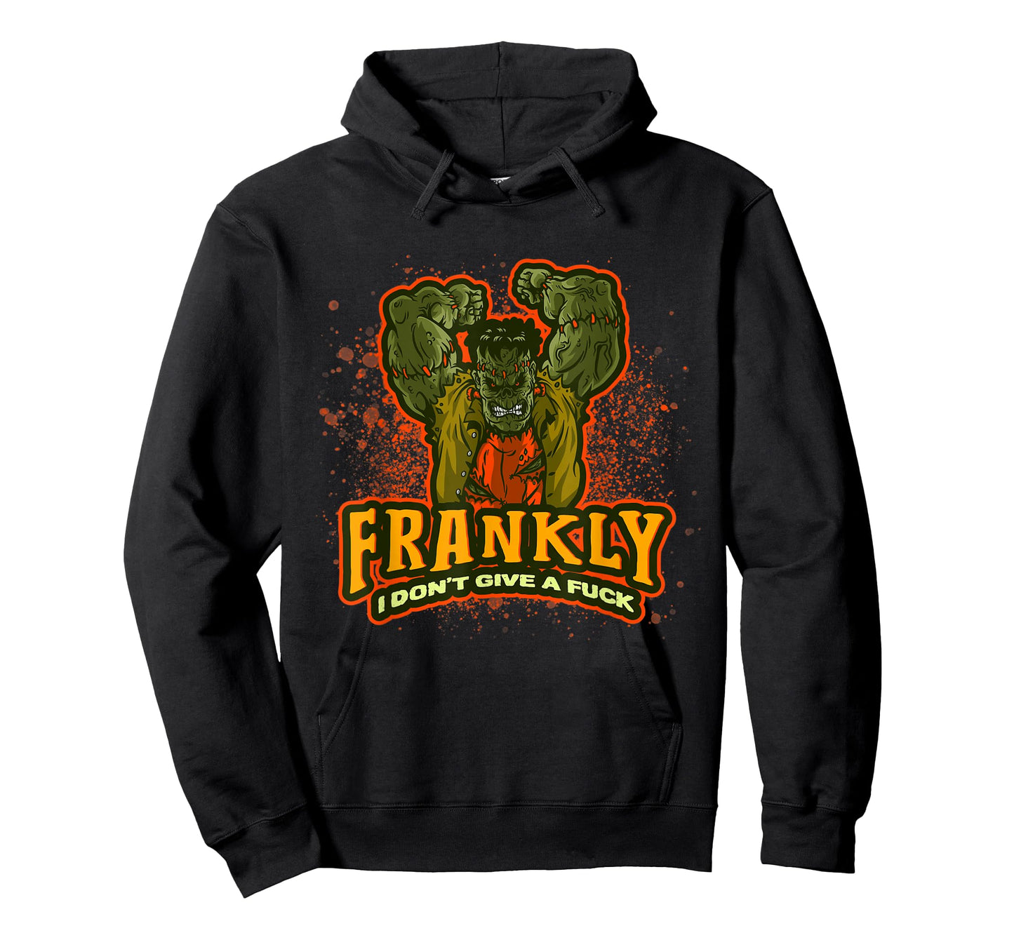 Frankenstein Halloween | Frankly I Don't Give A Fuck | Quote T-Shirt