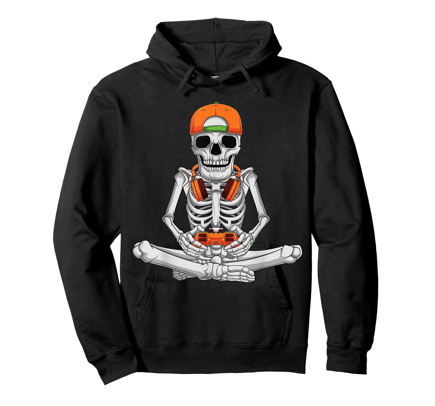 Halloween skeleton gamer video gaming boys men kids teens T-Shirt