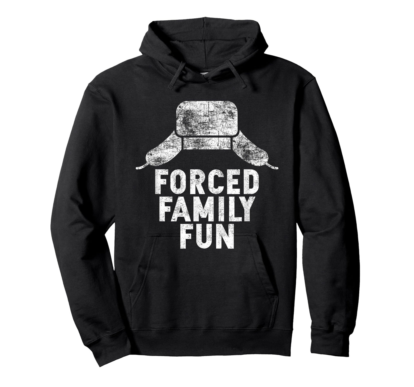 Forced Family Fun Holiday Apparel and Gift Unisex-Adults Red Thanksgiving T-Shirt
