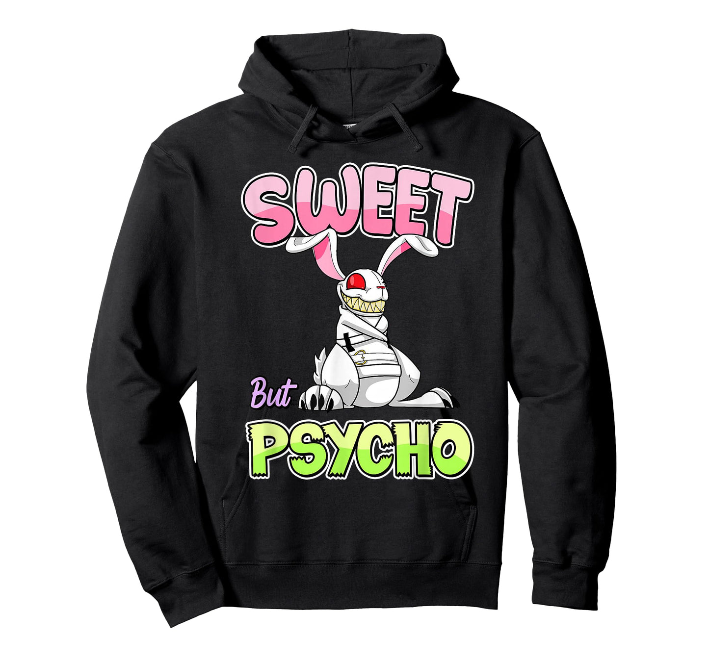 Sweet But Psycho Shirt Bunny Creepy Gothic Rabbit Funny T-Shirt