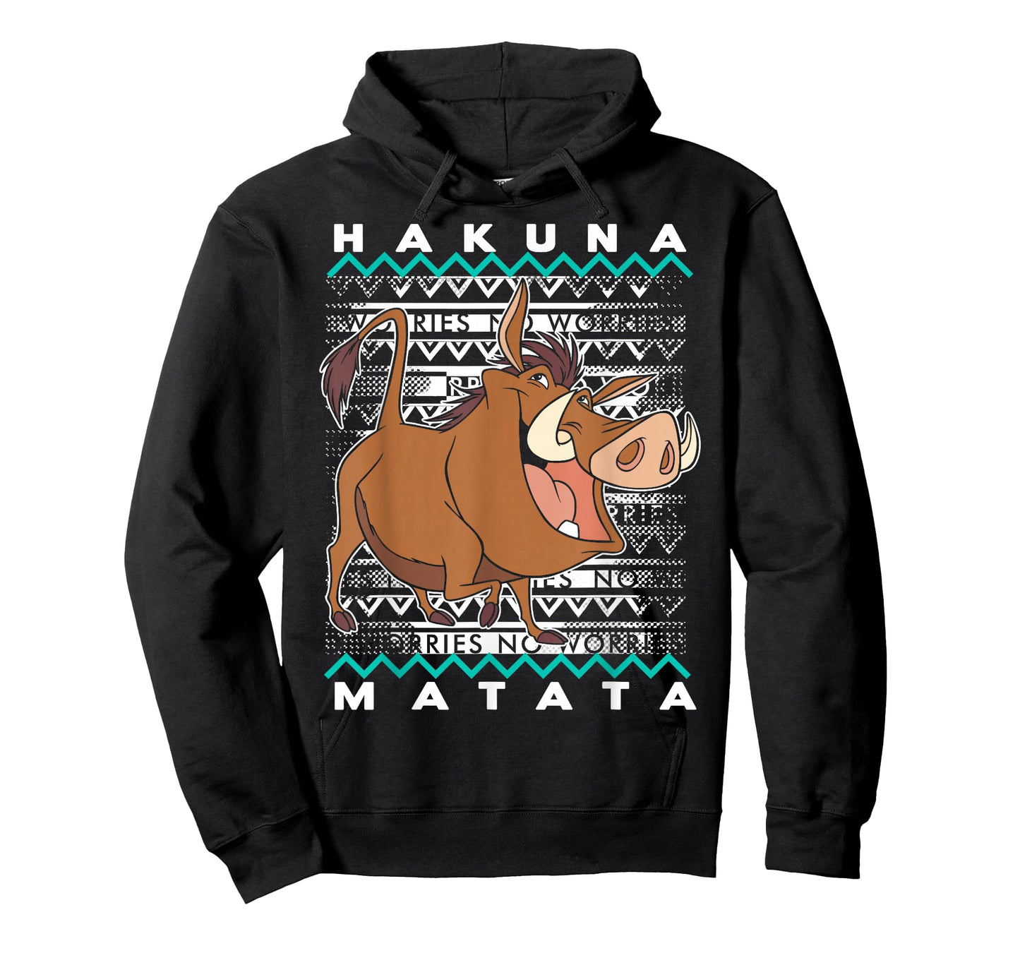 Disney Lion King Pumba Ugly Christmas Graphic T-Shirt T-Shirt