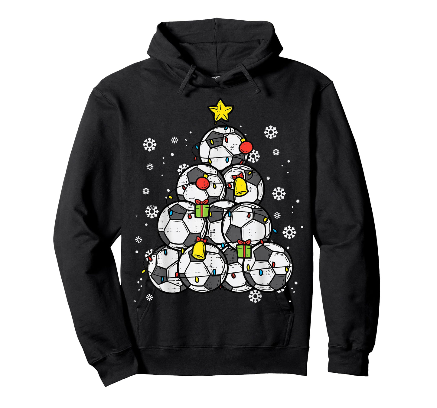 Soccer Christmas Tree Xmas Pajamas PJs Player Boys Girls T-Shirt