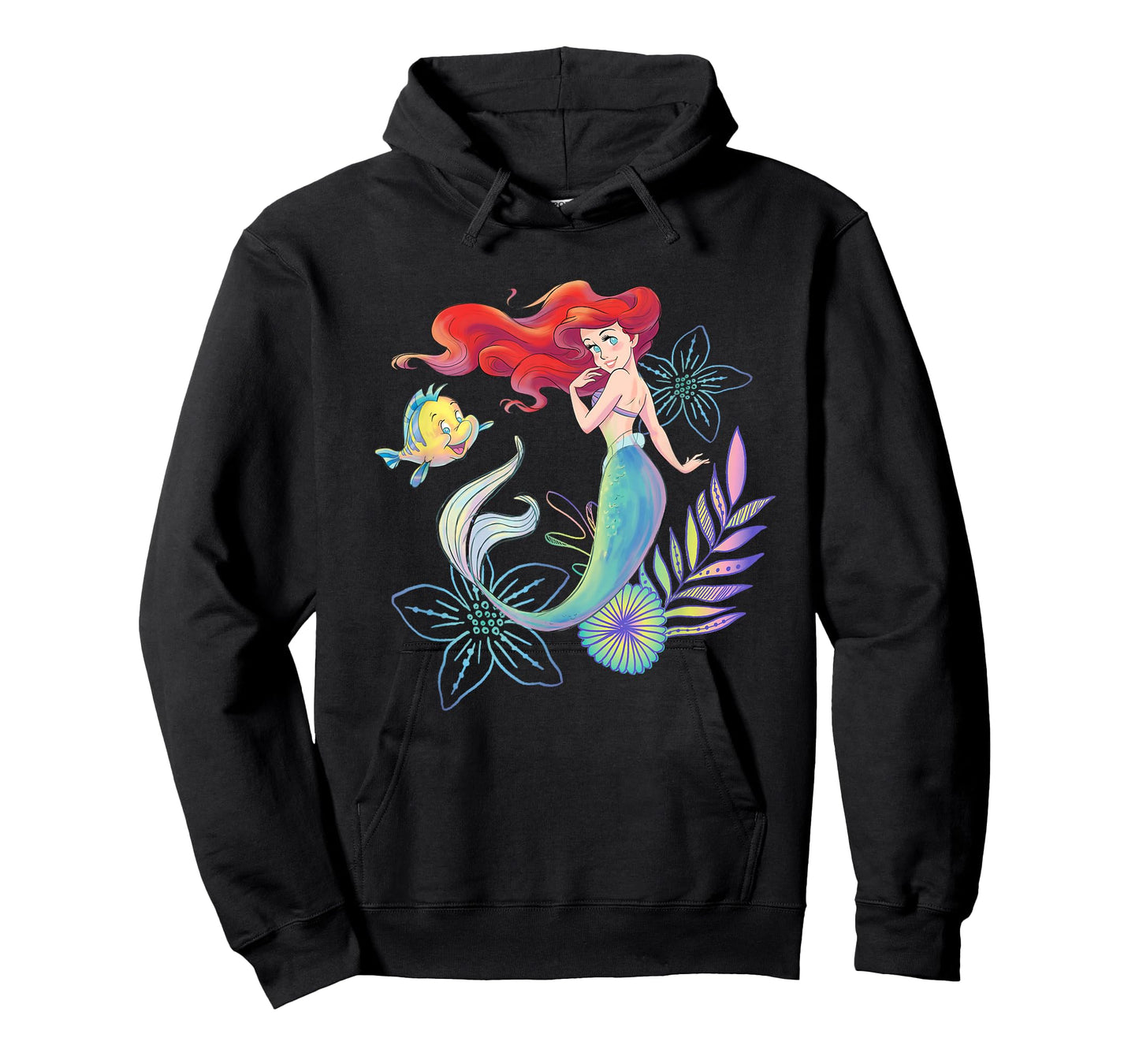 Disney The Little Mermaid Ariel and Flounder Sea T-Shirt