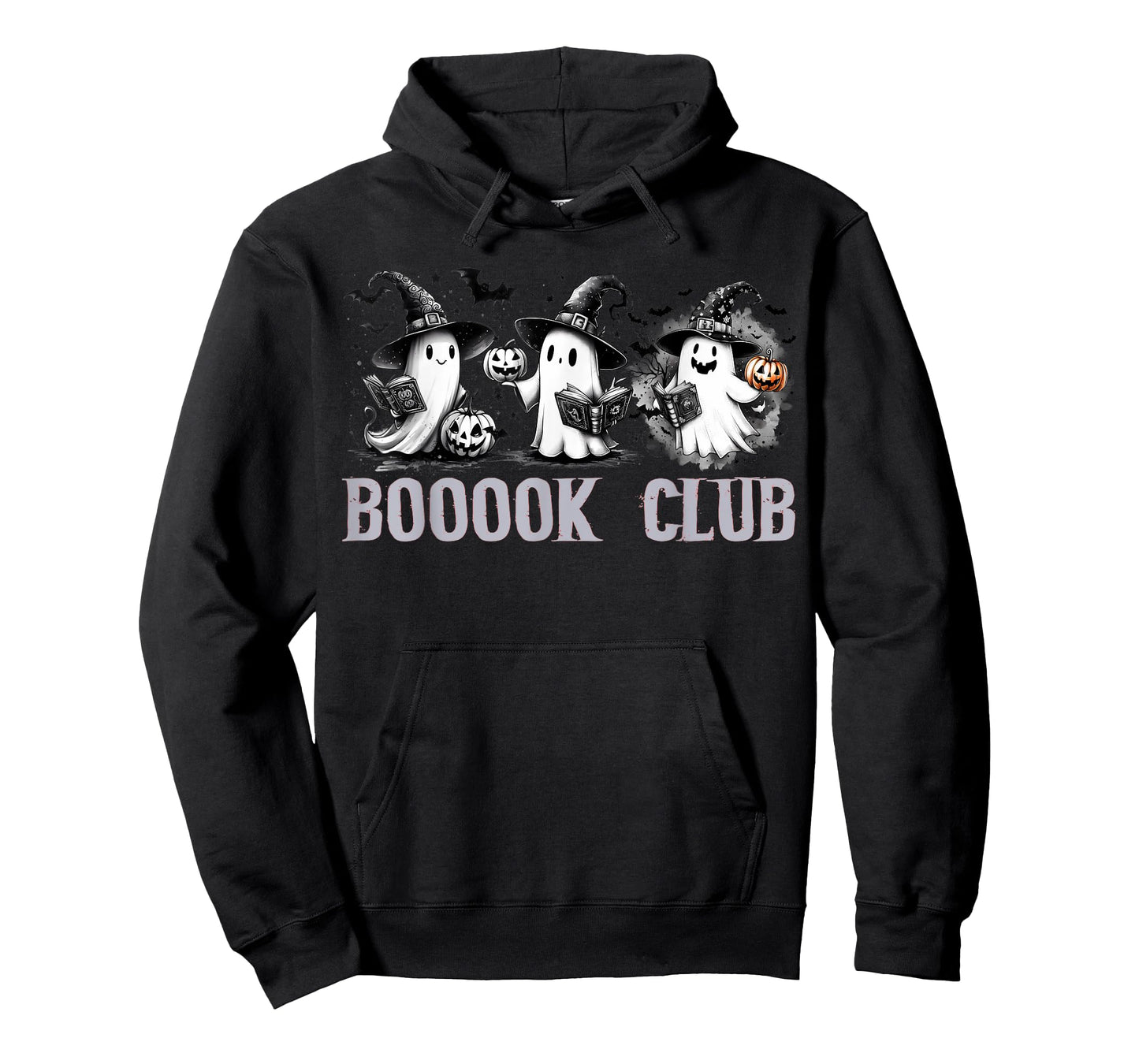 Boo Ghost Books Book Club Halloween Women School Teacher T-Shirt