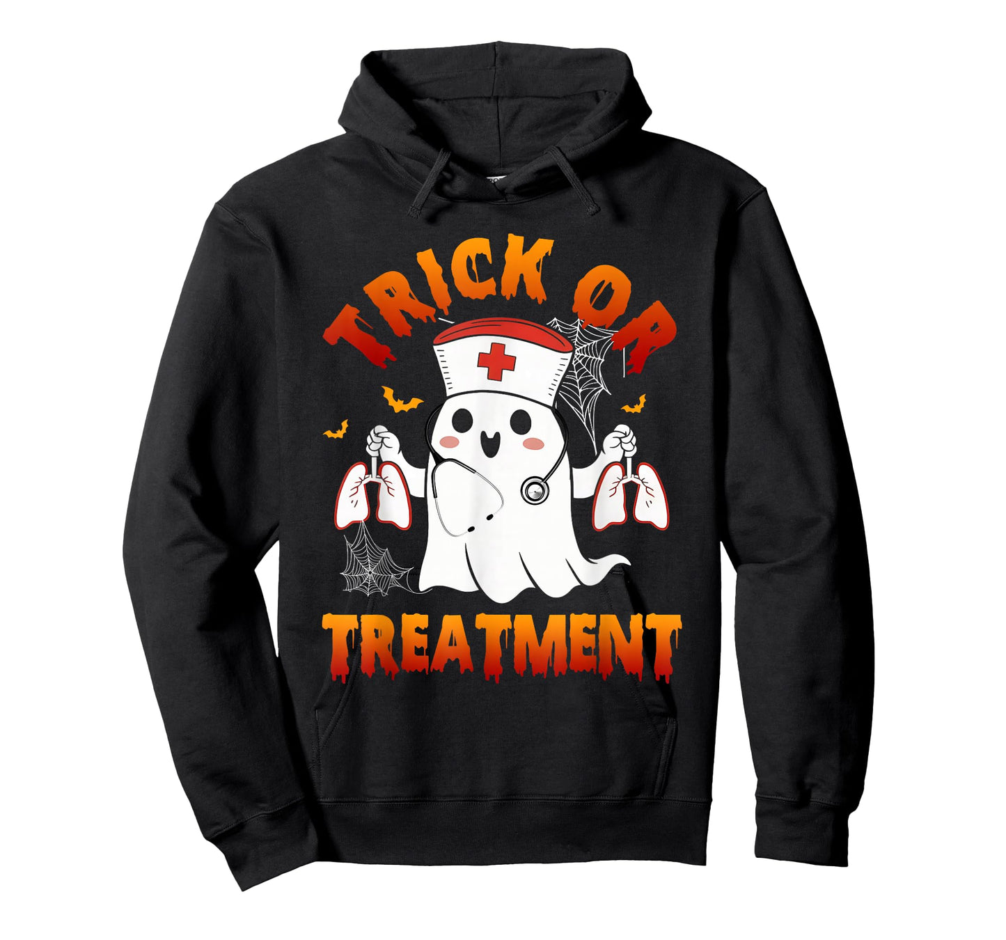 Trick Or Treatment Boo Respiratory Therapist Ghost Halloween T-Shirt