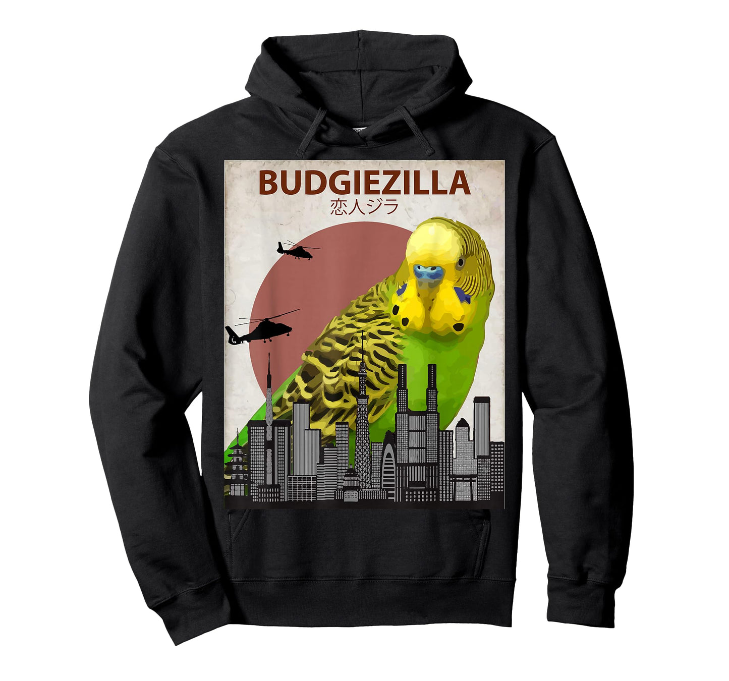 Budgiezilla | Budgie T-Shirt for Budgerigar Parakeet Lovers T-Shirt
