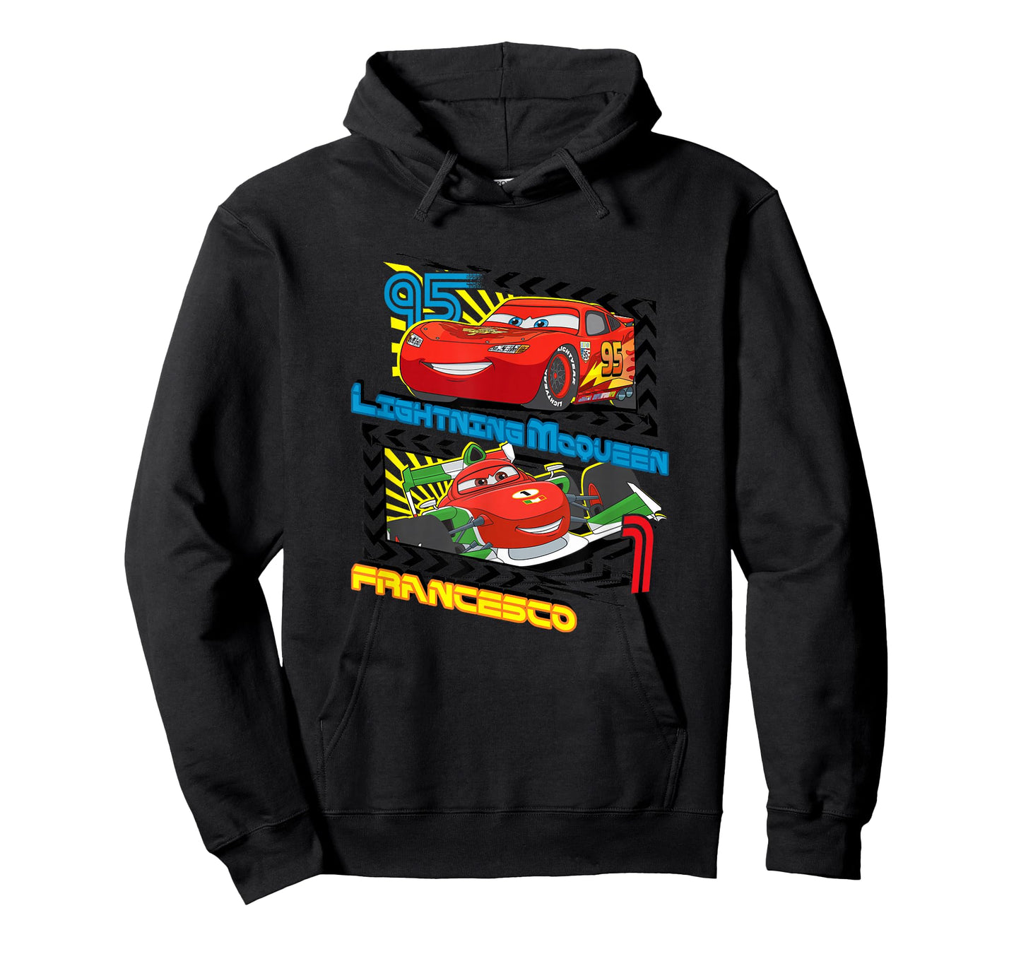 Disney Pixar Cars 2 Lightning McQueen VS Francesco T-Shirt