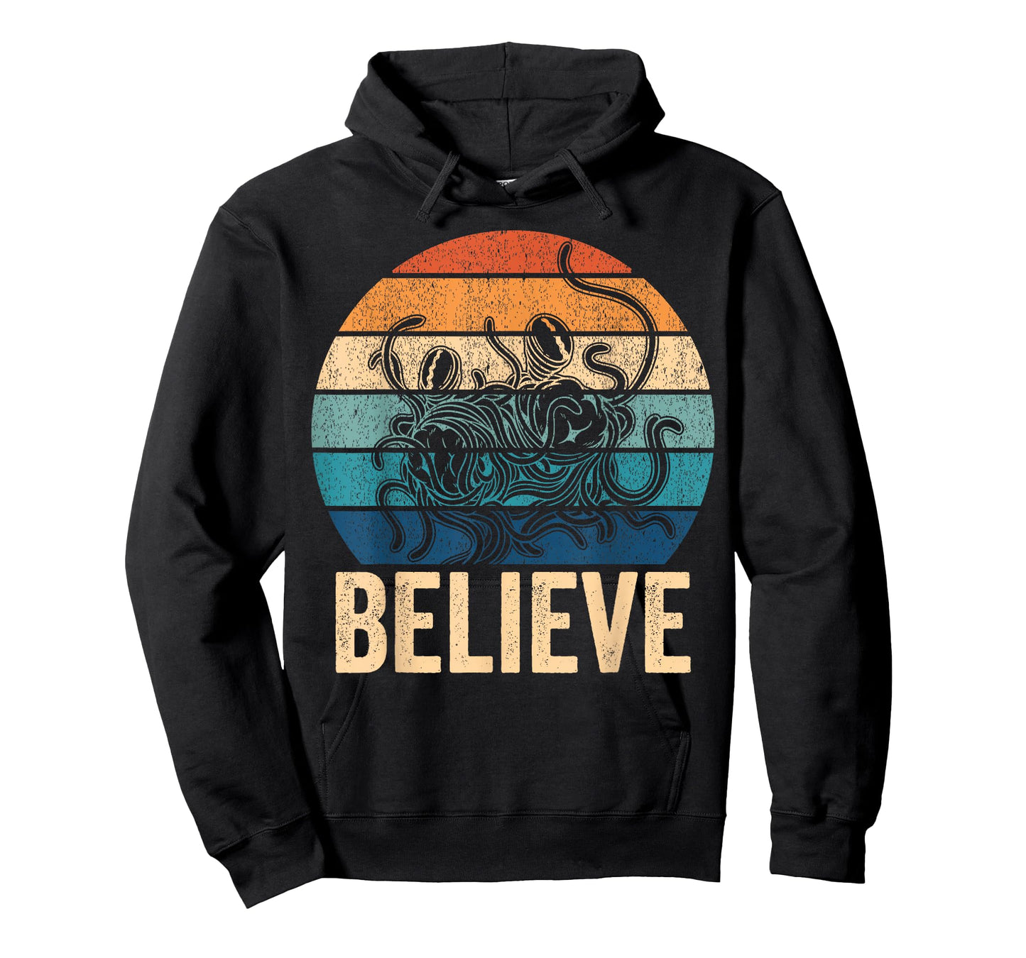 Believe Flying Spaghetti Monster FSM Pastafari Pastafarian T-Shirt