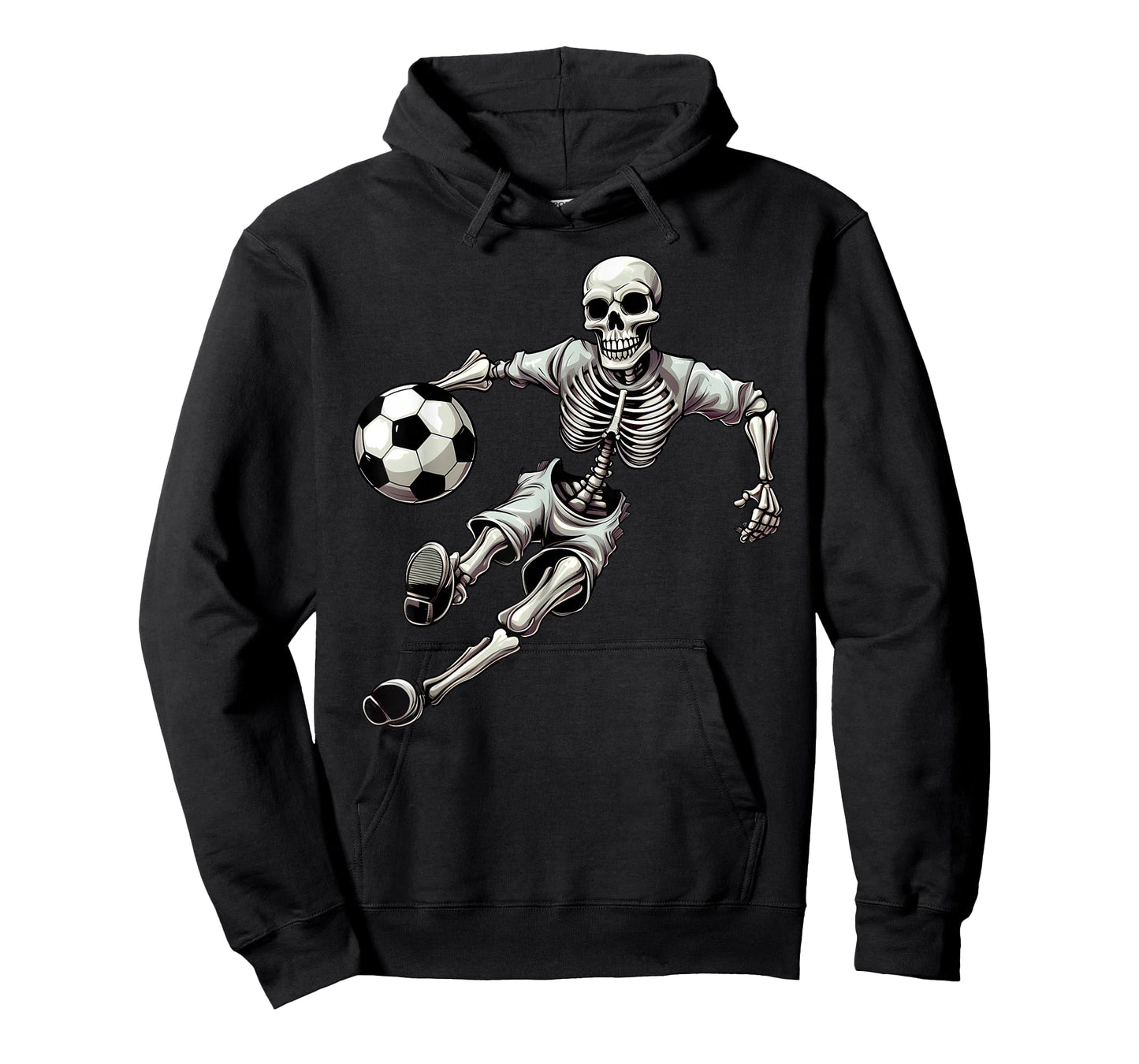 Soccer Skeleton Playing Soccer Halloween Skull Lover T-Shirt