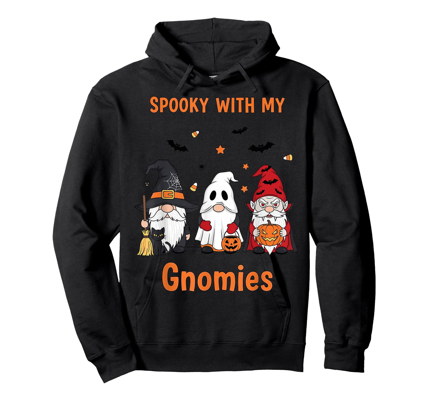 Halloween Gnome Costume Squad Witch Ghost Vampire T-Shirt