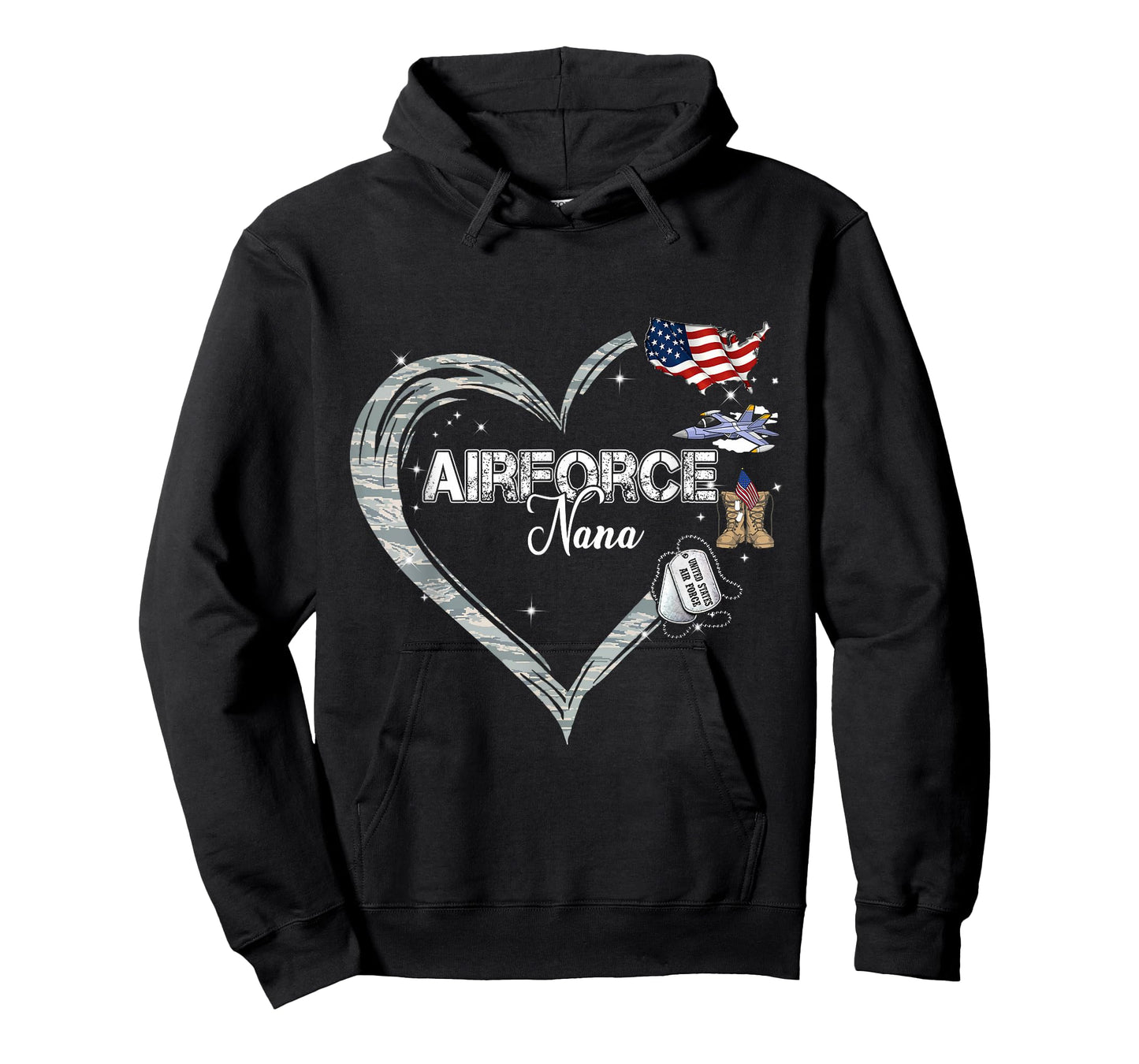 Proud Air Force Nana Air Force Graduation Nana USAF Nana T-Shirt