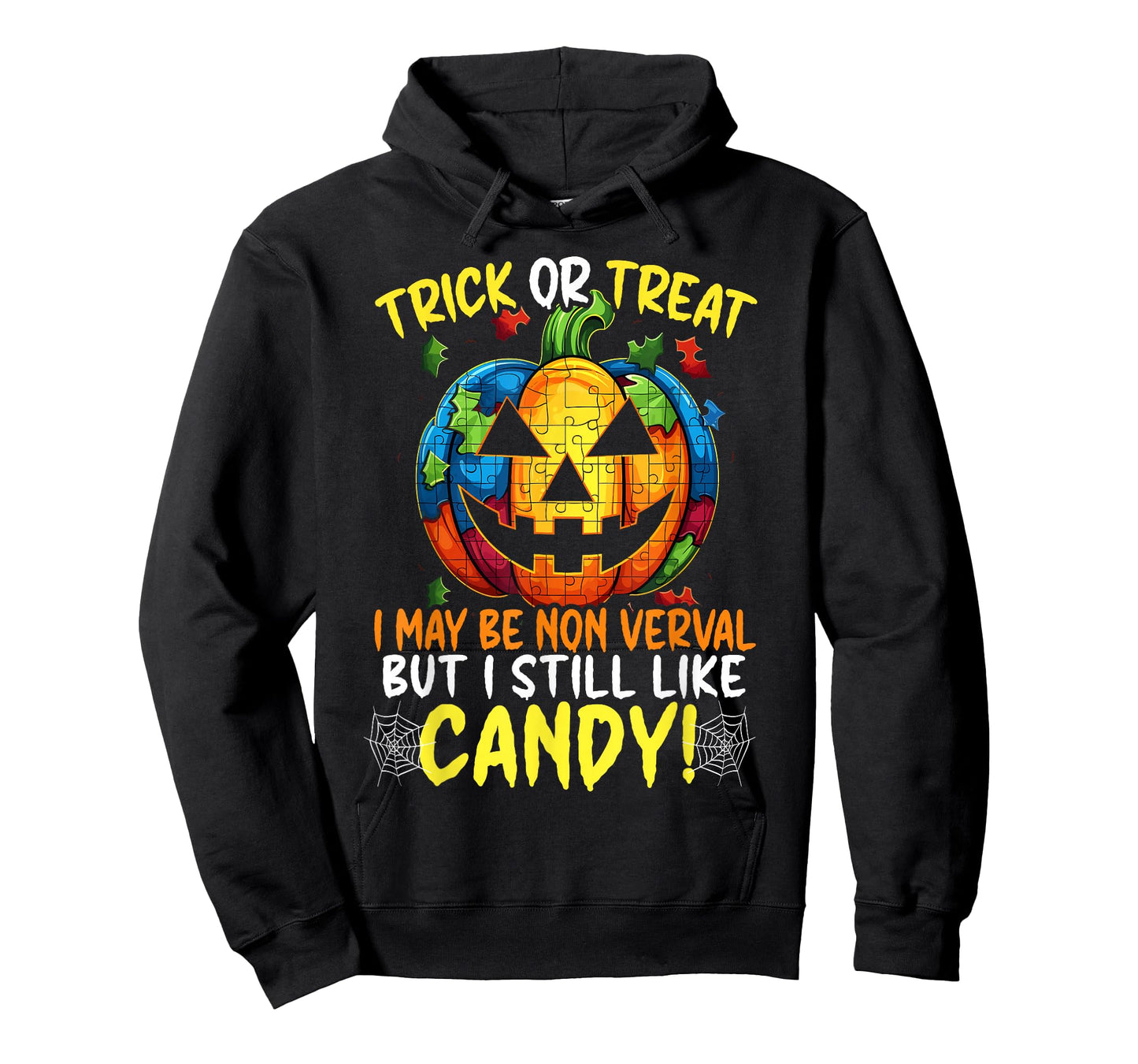 Autism Halloween Puzzle Trick Or Treat Autism Awareness T-Shirt