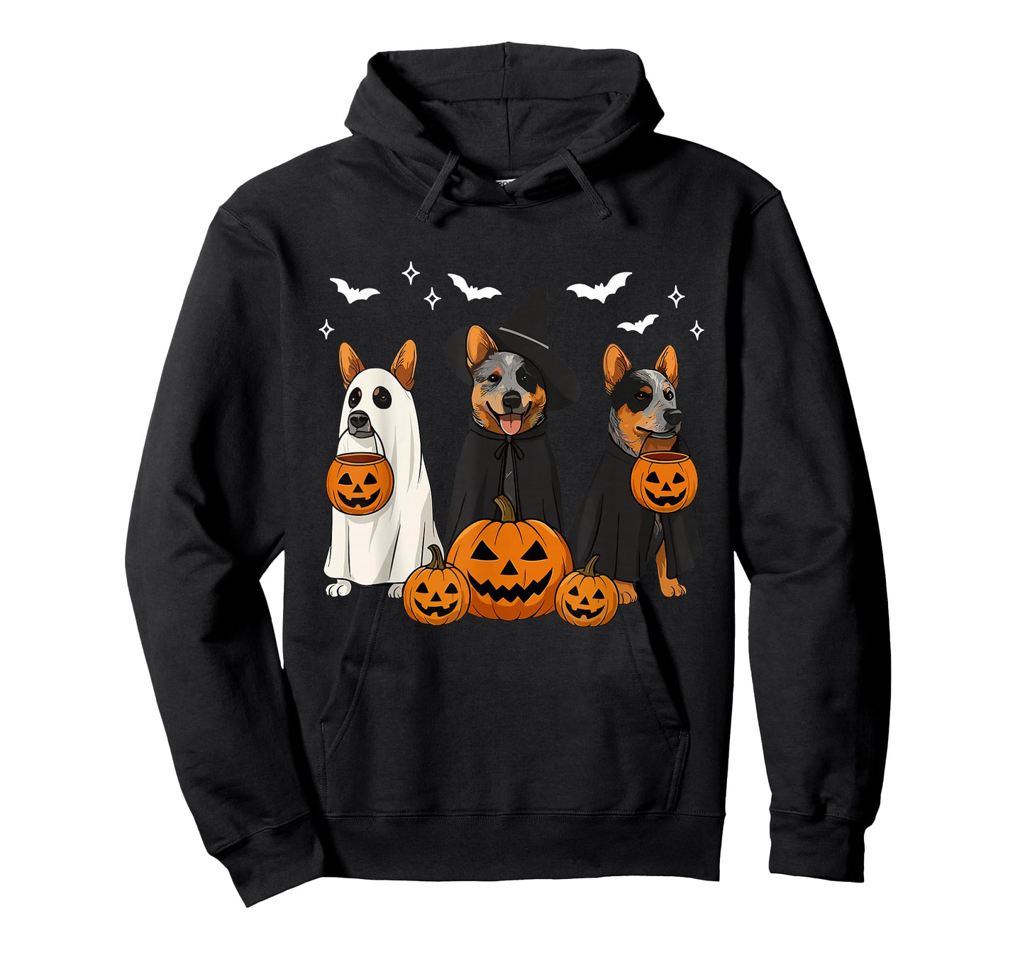 Australian Cattle Dog Halloween Cattle Dog Witch Heeler Dog T-Shirt
