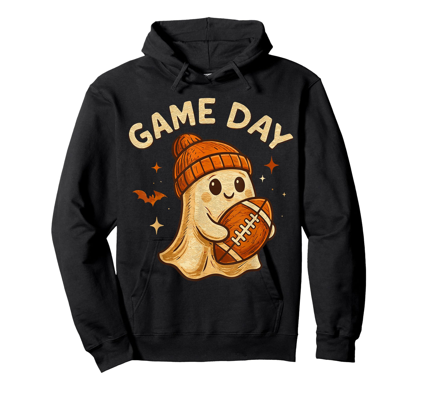 Game Day Shirts Women Men Kids, Halloween Football Ghost T-Shirt