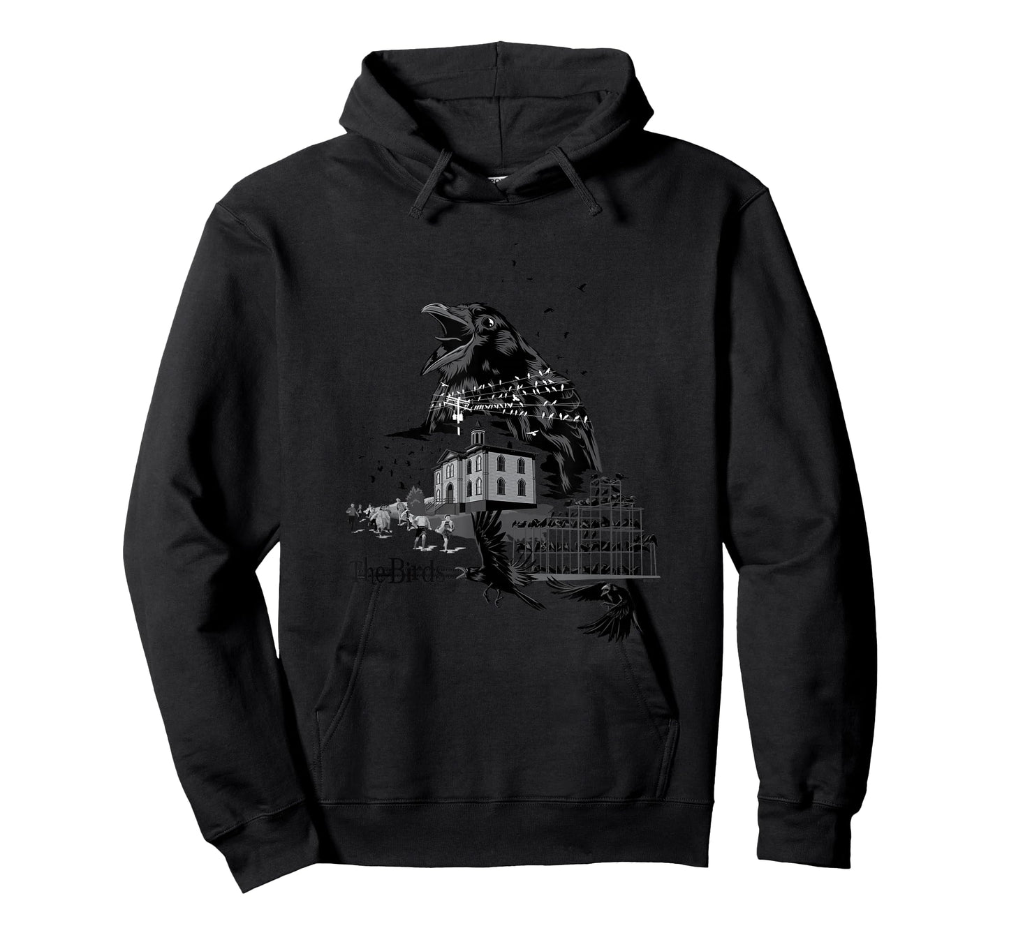 The Birds Alfred Hitchcock Collage T-Shirt