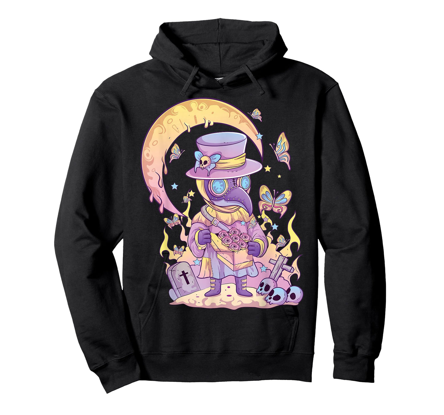 Pastel Goth Cute Creepy Plague Doctor Kawaii Menhera Wiccan T-Shirt Small