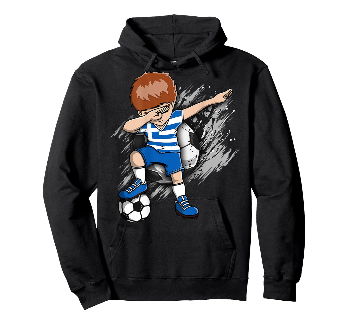 Dabbing Soccer Boy - Greece Jersey Greek Football Lovers Art T-Shirt