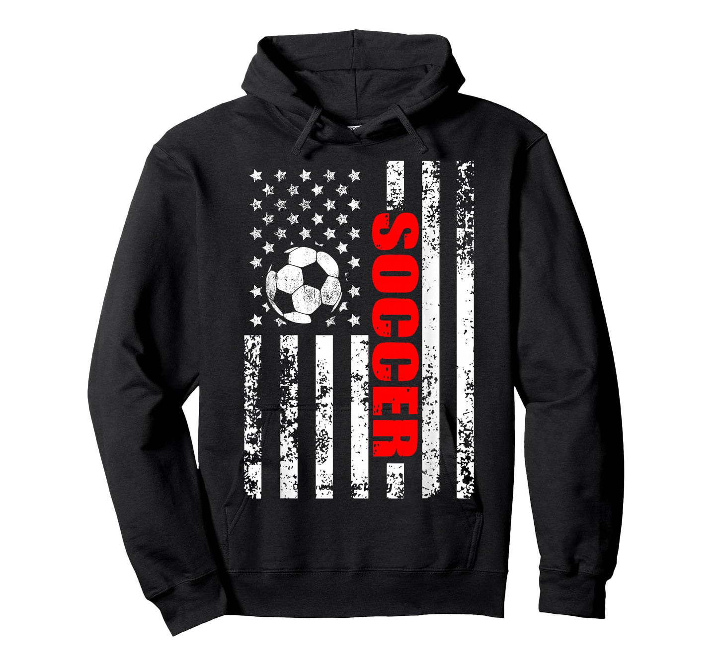US American Flag Soccer Patriotic Soccer T-Shirt