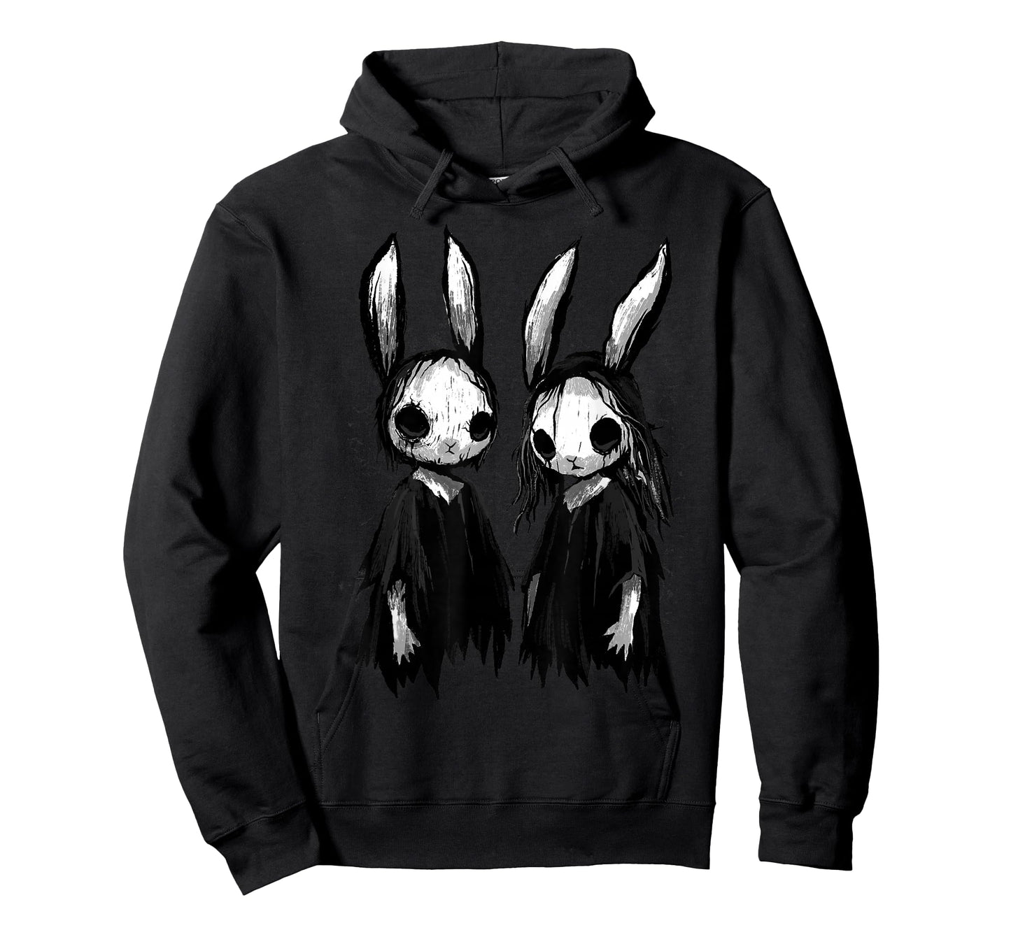Gothic Shirt Creepy Bunny Goth Rabbit Evil Bunnies Weirdcore T-Shirt