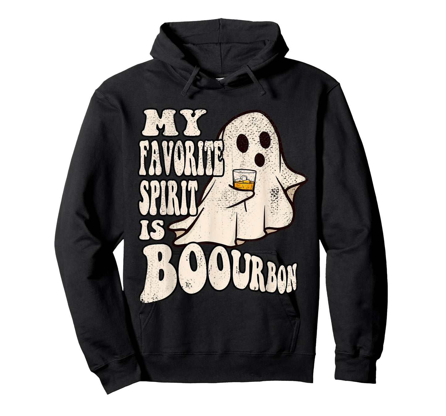 My Favorite Spirit is Boourbon Funny Ghost Halloween Costume T-Shirt