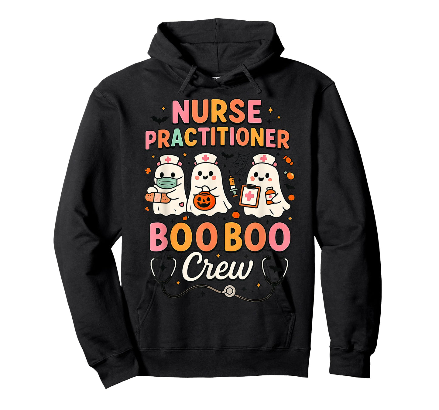 NP - Nurse Practitioner Boo Boo Crew Halloween Ghost T-Shirt