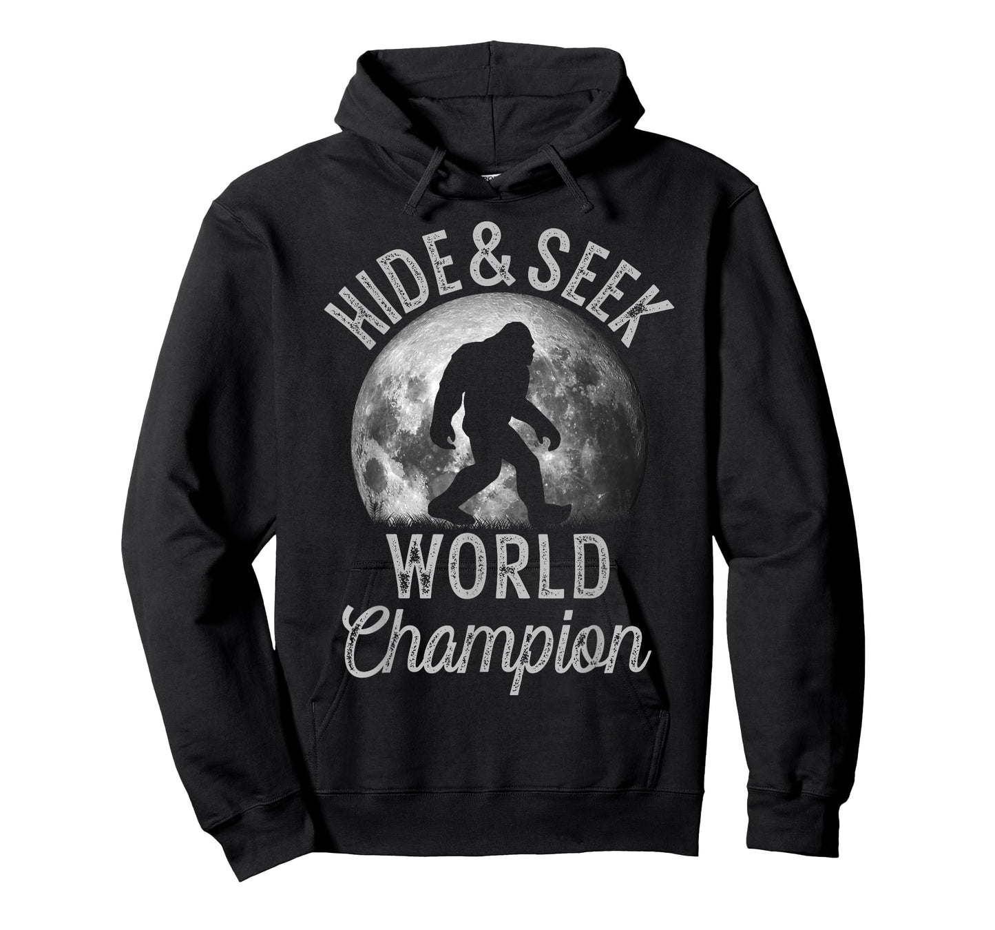 Bigfoot Moon Fantasy Hide And Seek World Champion Sasquatch T-Shirt