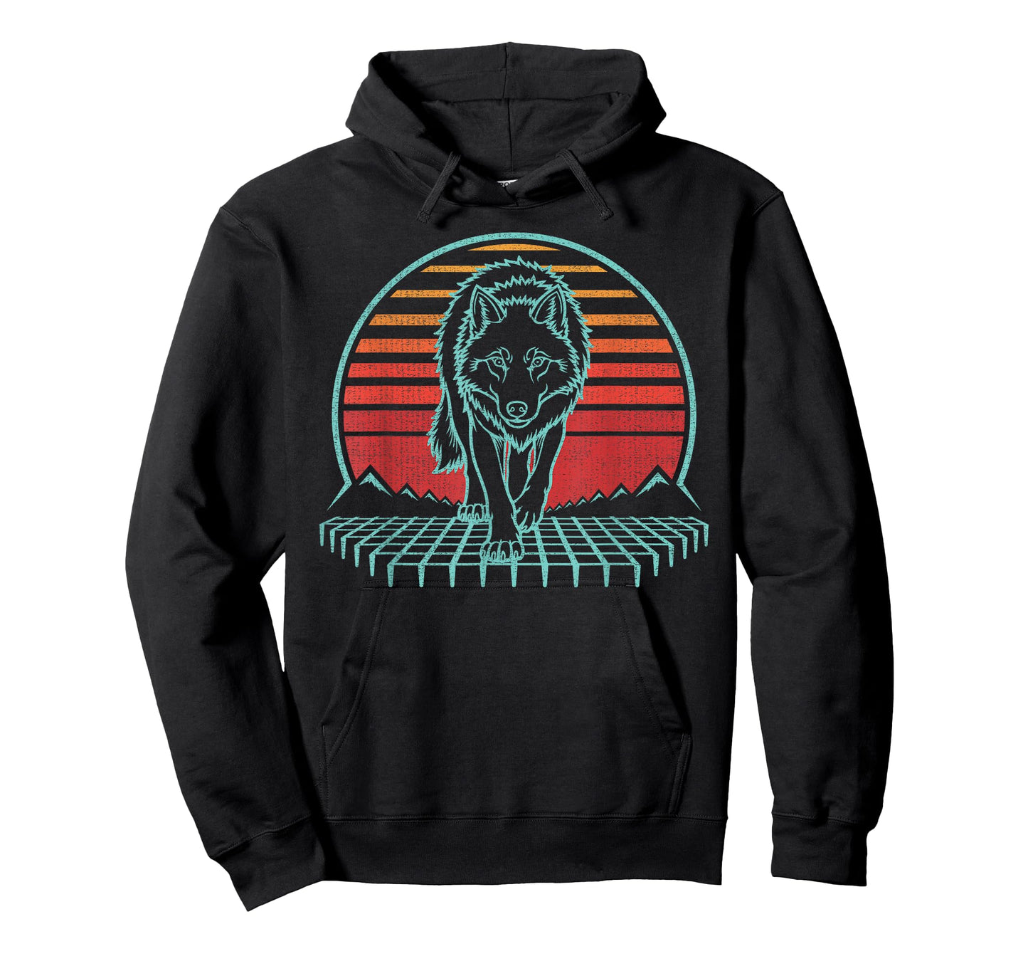 Wolf Lover Animal Retro Vintage 80s T-Shirt