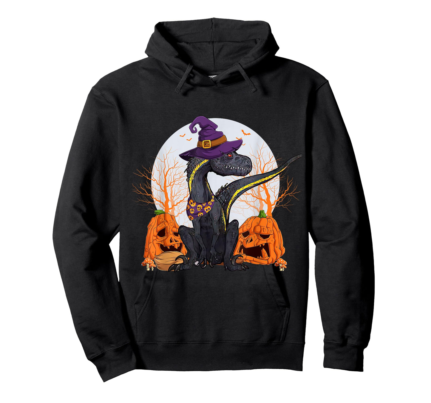 Indoraptor Halloween Cute Dinosaur and Pumpkin Funny Raptor T-Shirt
