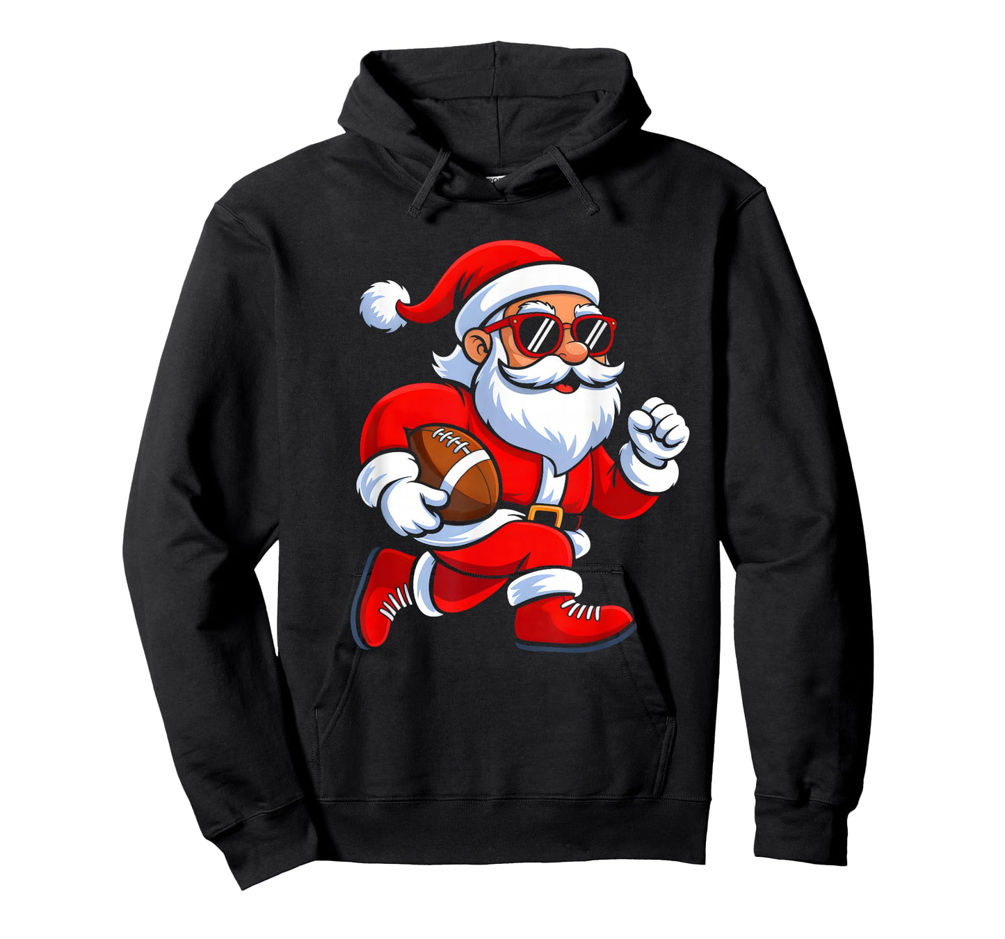 Santa Playing Football Christmas Funny Xmas Men Boys Kids T-Shirt