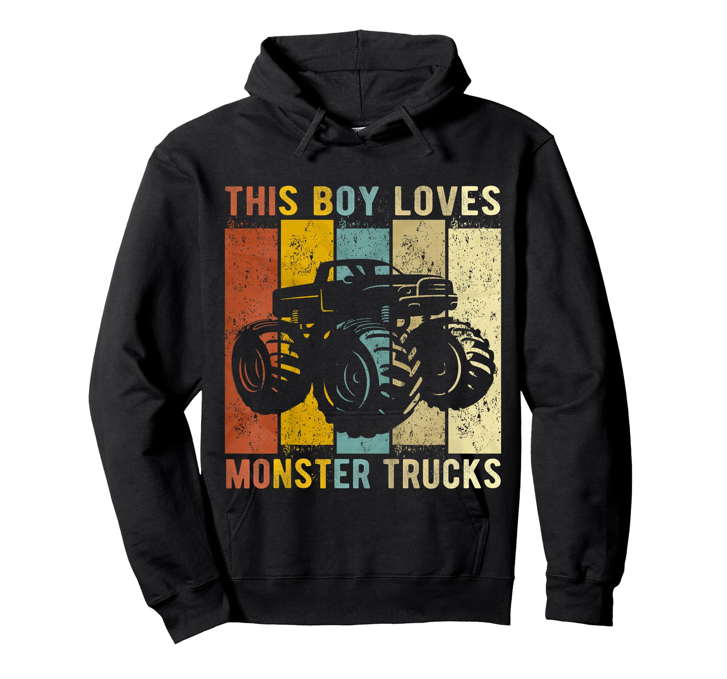 Kids This Boy Loves Monster Trucks Boys Monster Truck T-Shirt