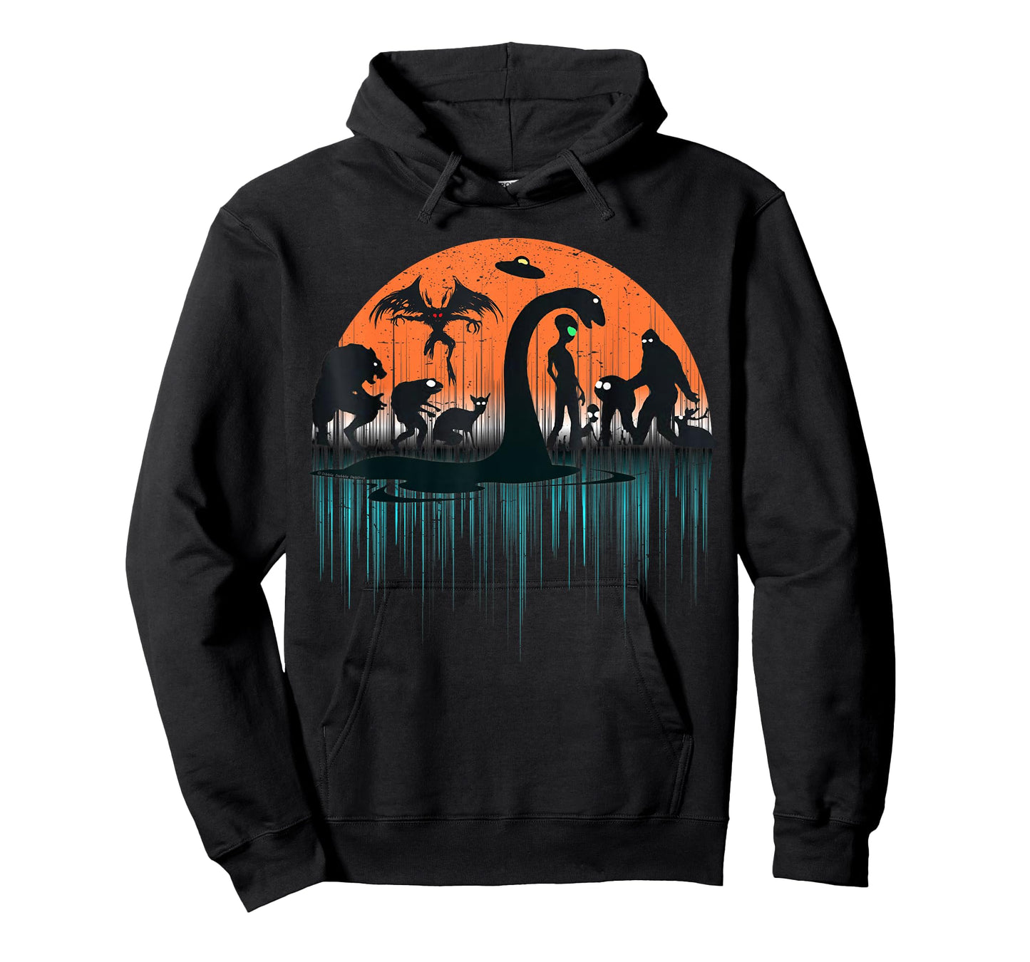 Mythical Loch Ness Bigfoot Mothman Aliens Funny Cryptid T-Shirt