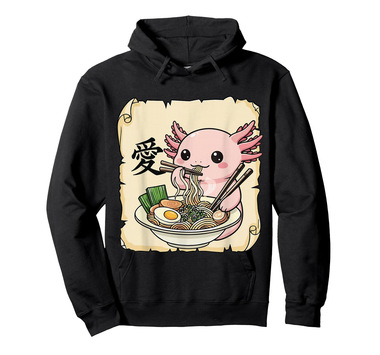 Funny Axolotl Ramen Kawaii Anime Japanese Graphic Women Men T-Shirt