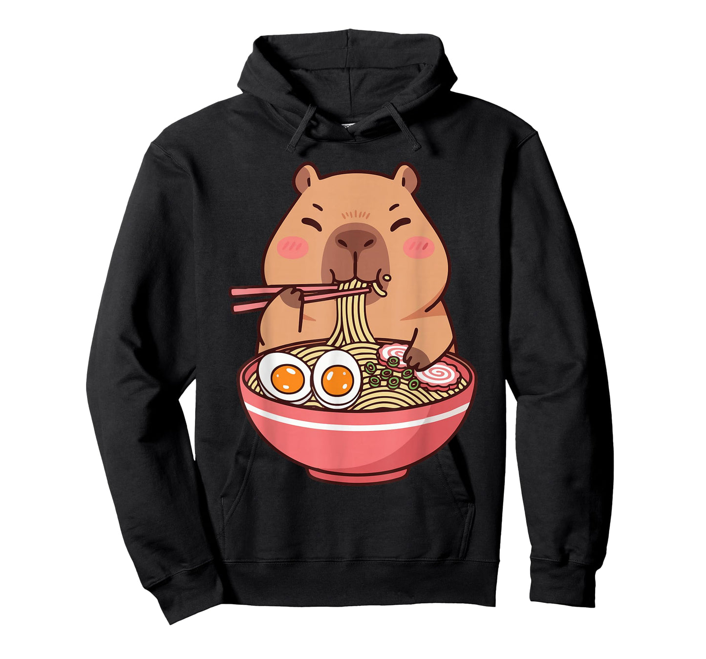 Cute Capybara Ramen Kawaii Kids Boys Girls Cool Anime Teen T-Shirt