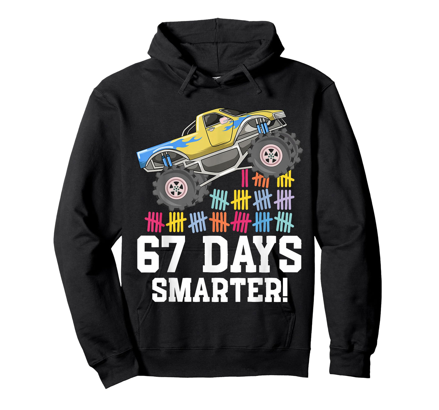 67 Days of School Monster Truck 67th Day of School Boys T-Shirt
