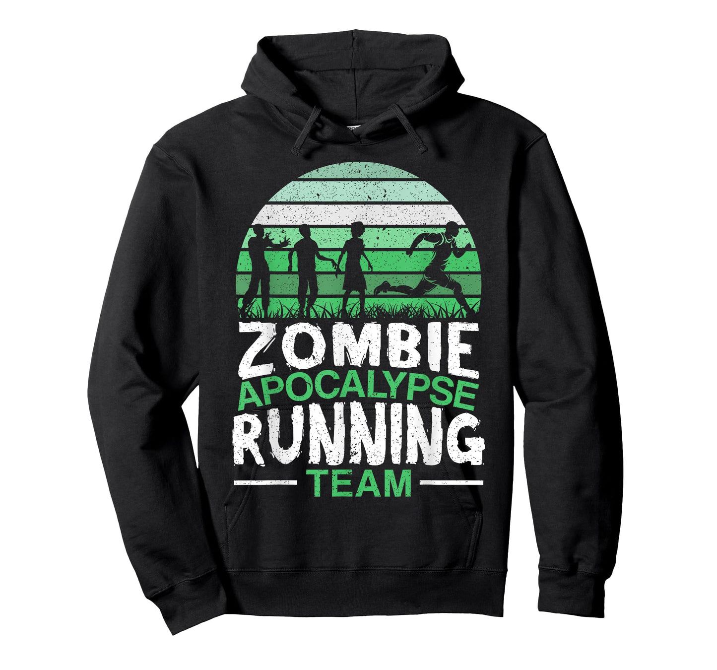 Zombie Apocalypse Running Team Halloween Trick Or Treat T-Shirt