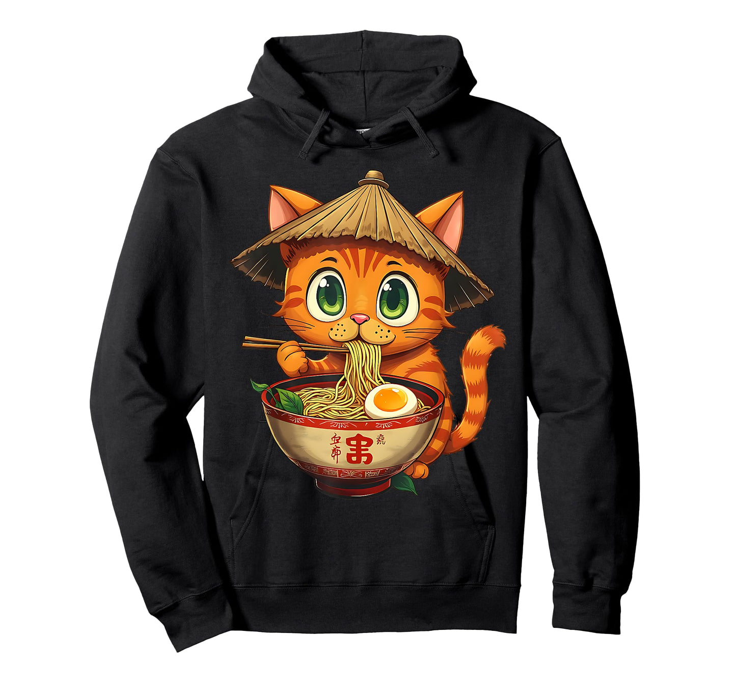 Cat Eating Ramen Kawaii Neko Japanese Noodles Anime Lovers T-Shirt