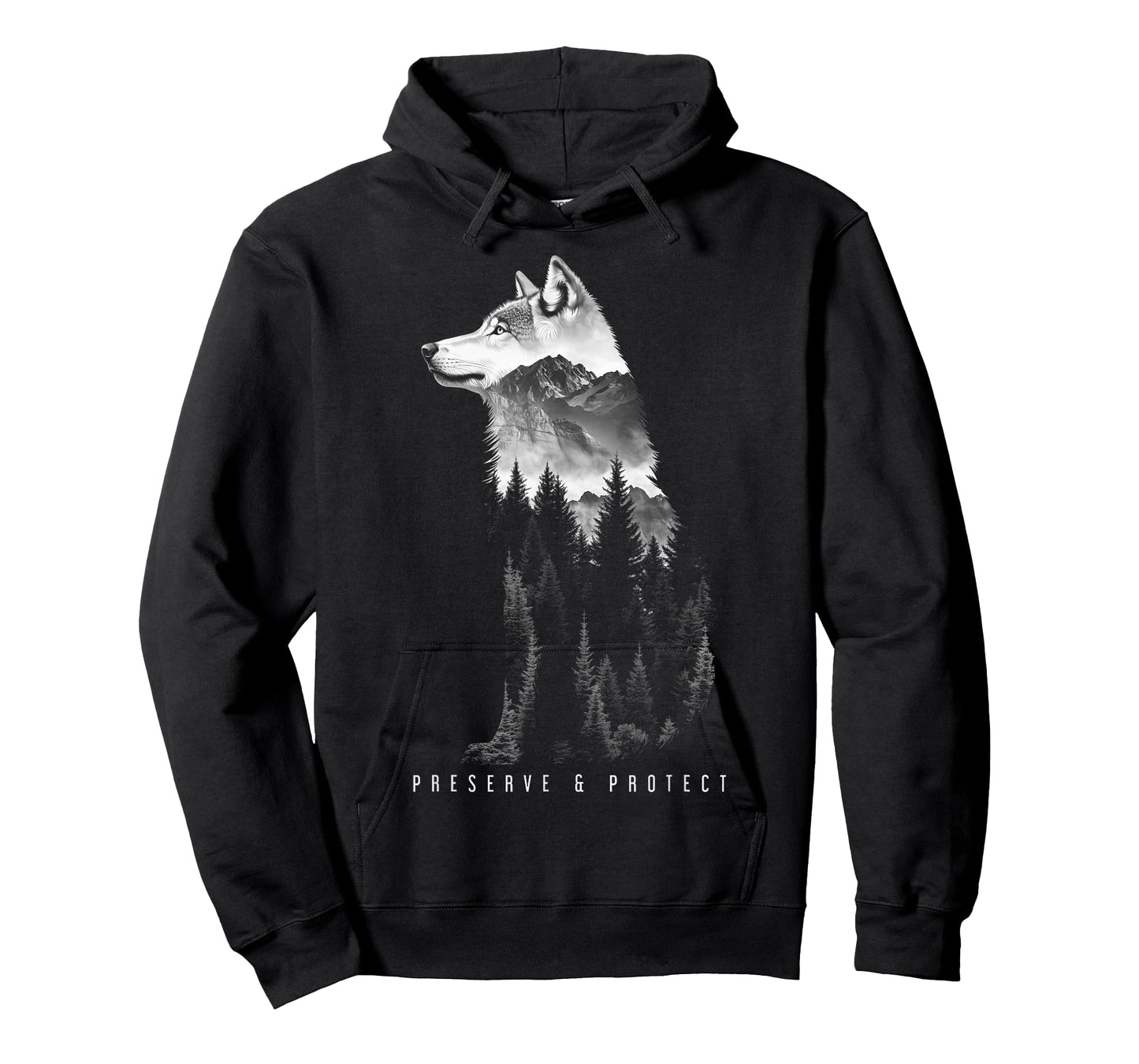 Wolf Preserve & Protect Nature Lover Animal T-Shirt