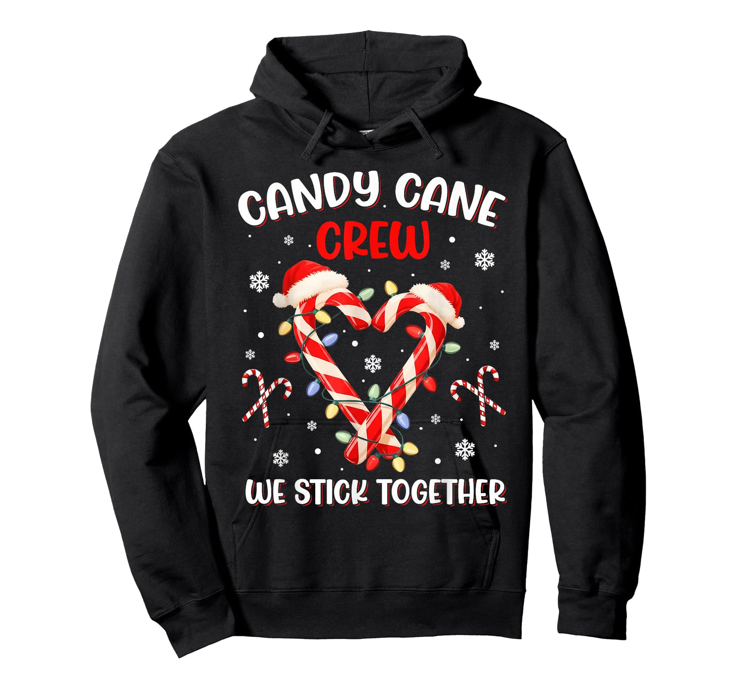 Christmas Candy Cane Heart Holiday Family Matching Pajama T-Shirt