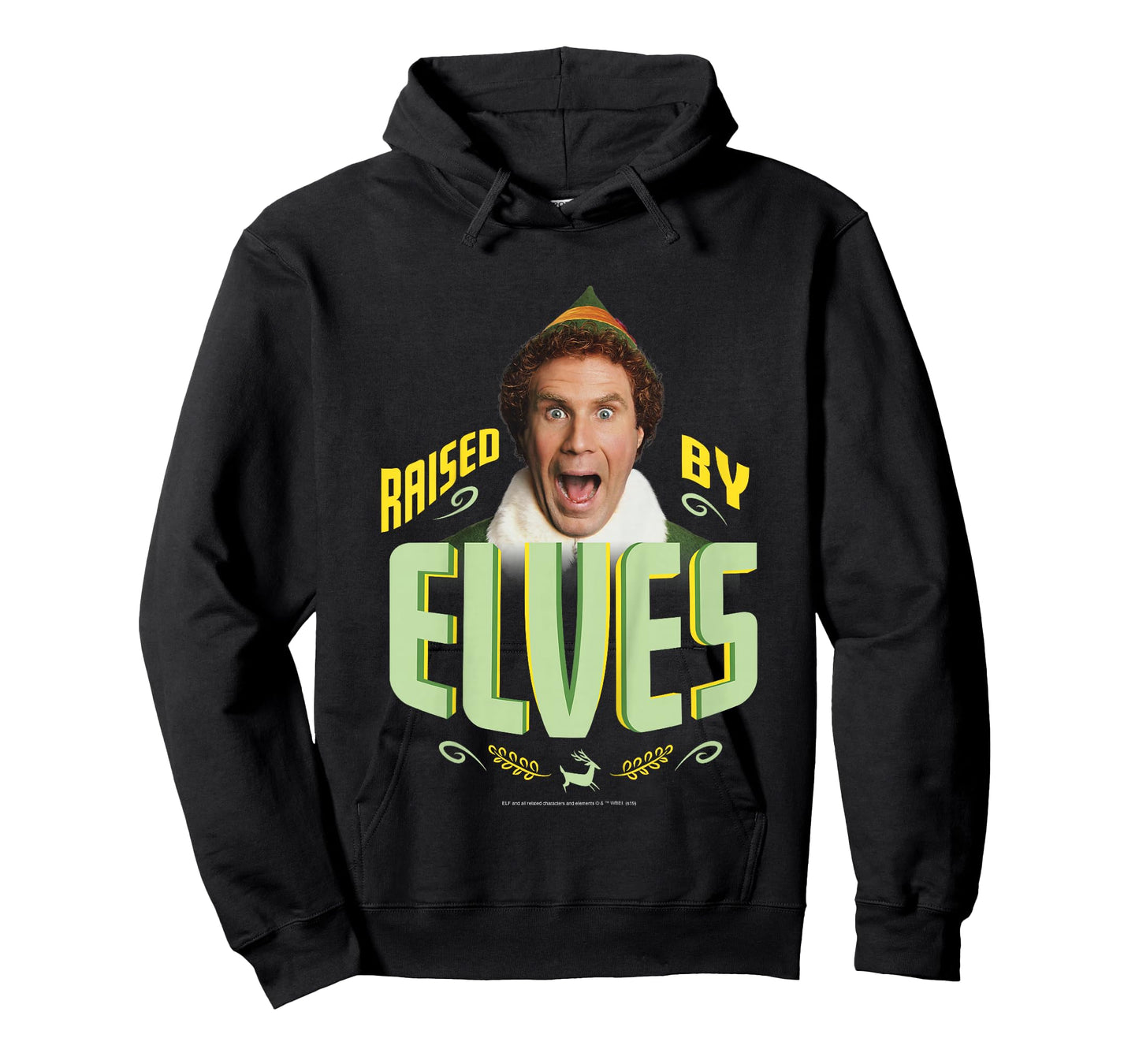 Kids Elf Buddy Raised By Elves Screaming Portrait T-Shirt
