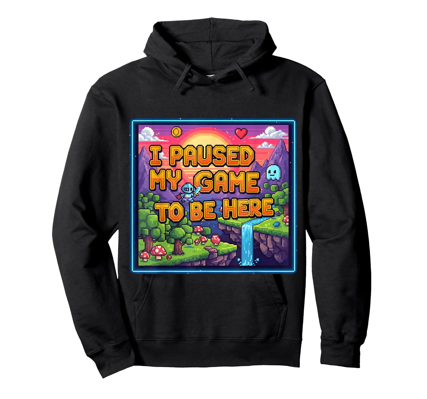 I Paused My Game to Be Here Retro Gamer Quote T-Shirt