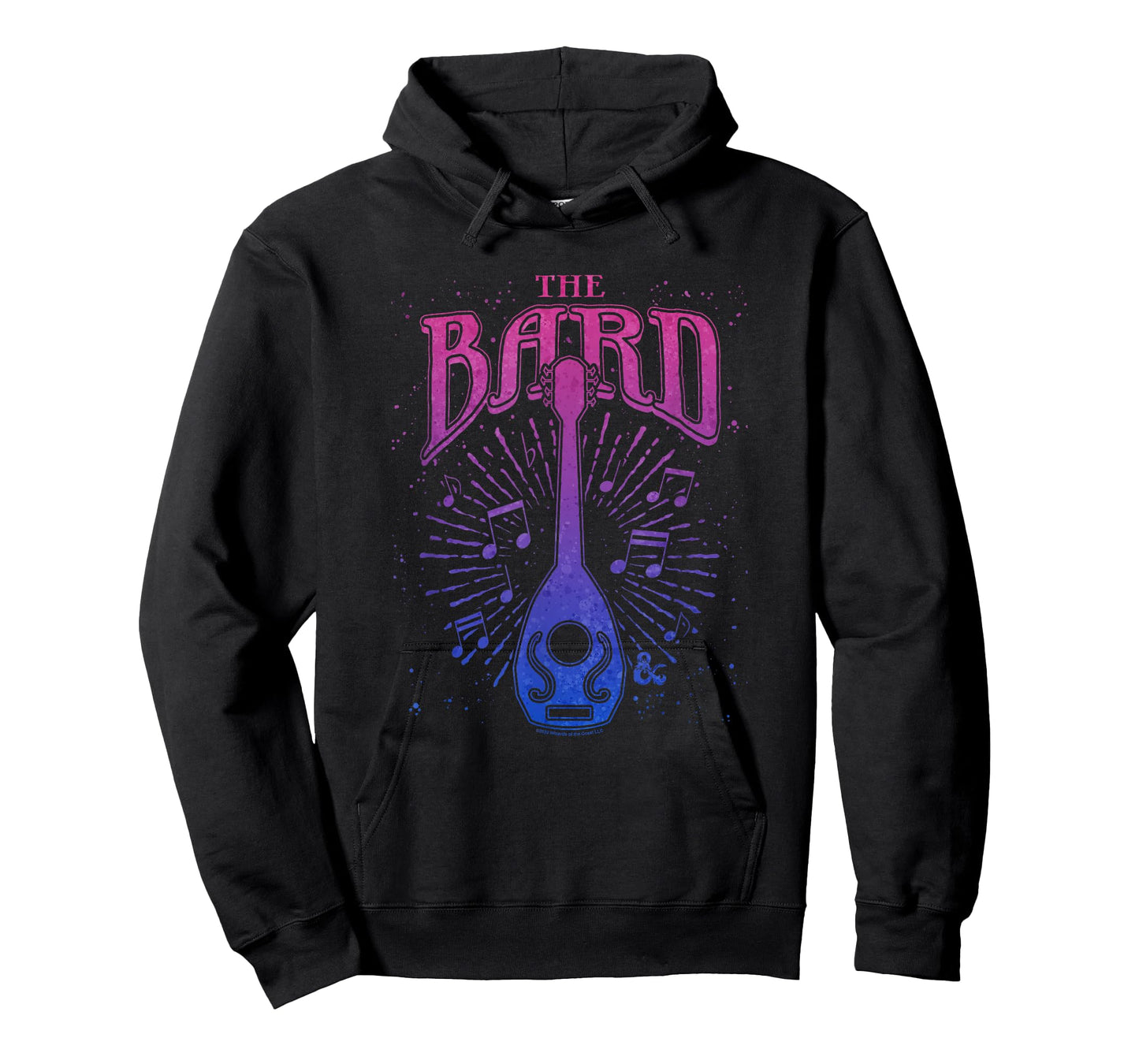 Dungeons & Dragons The Bard Neon Musical Emblem Logo T-Shirt