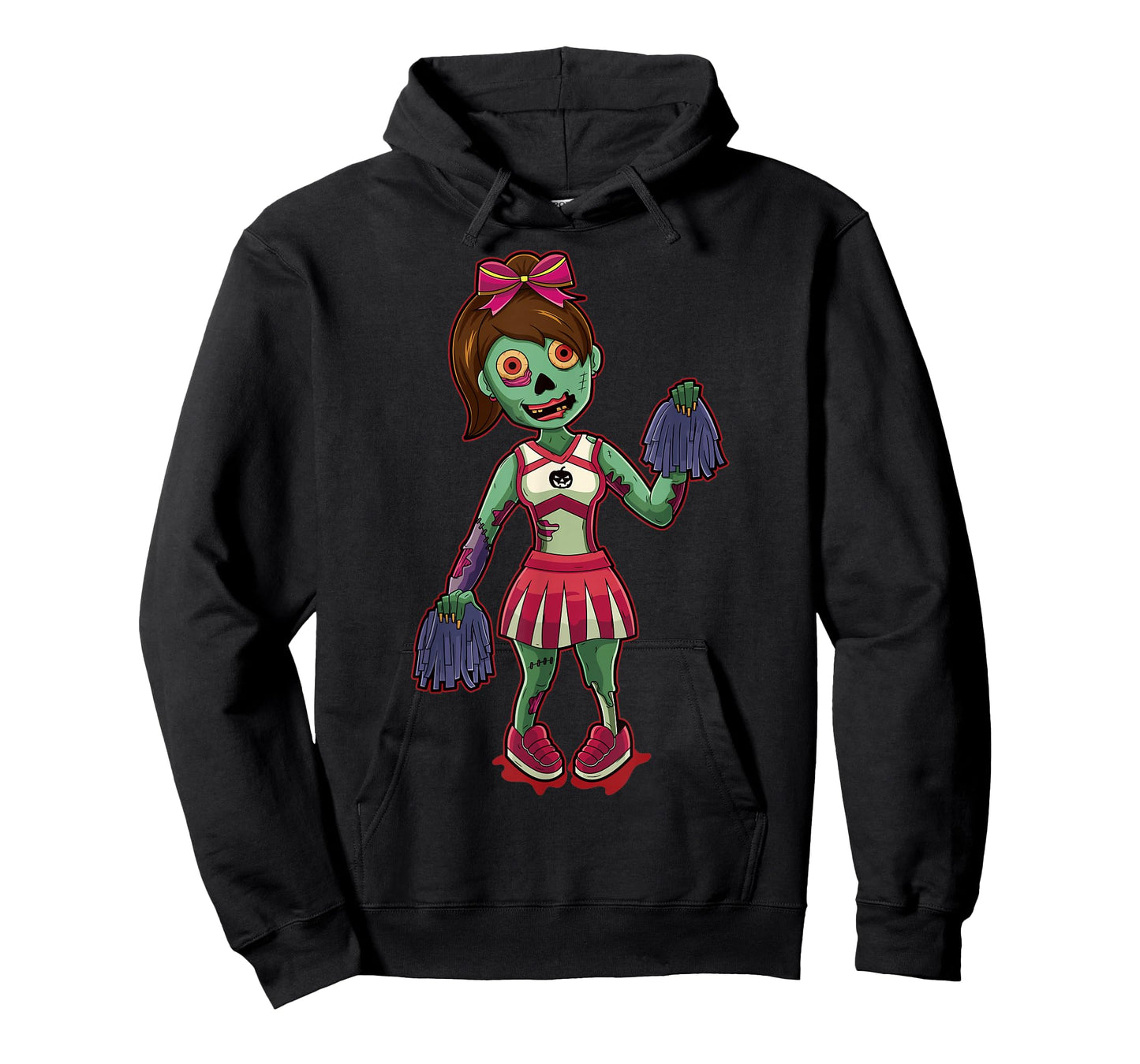 Zombie Girl Cheerleader Halloween Gift T-Shirt