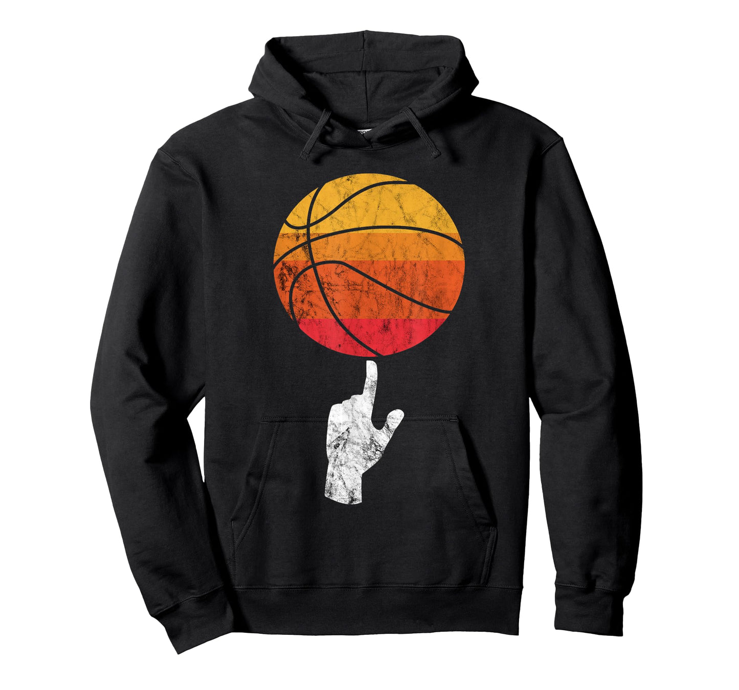 Basketball Playing Basketball Sports Vintage Retro Sunset T-Shirt