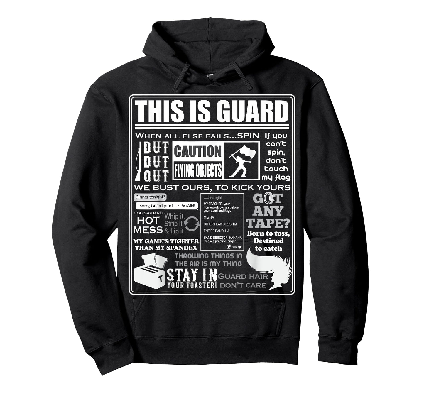 Dies ist Color Guard Funny Color Guard Sayings and Memes T-Shirt